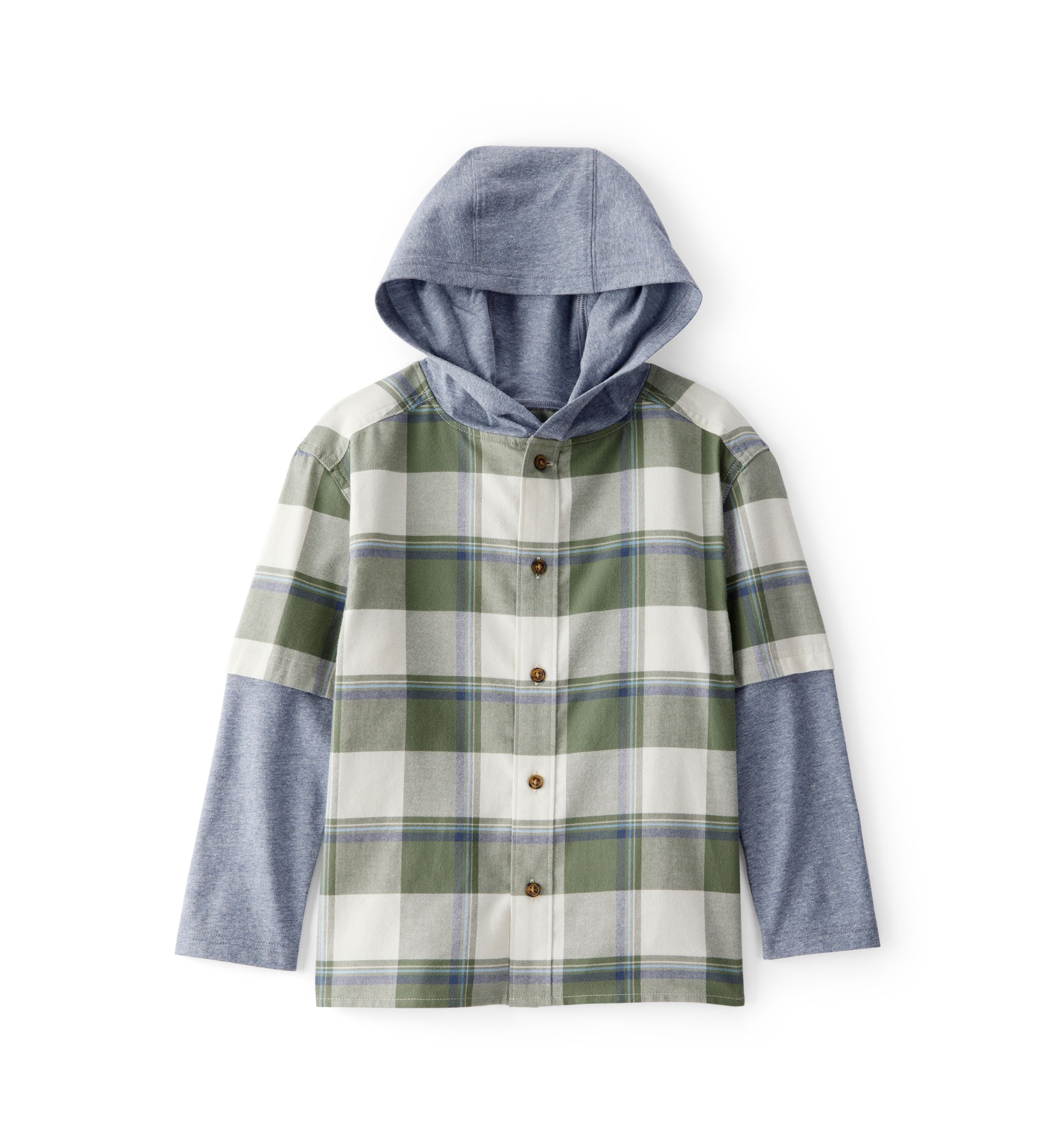 Boys 4-7 Button Down Hoodie