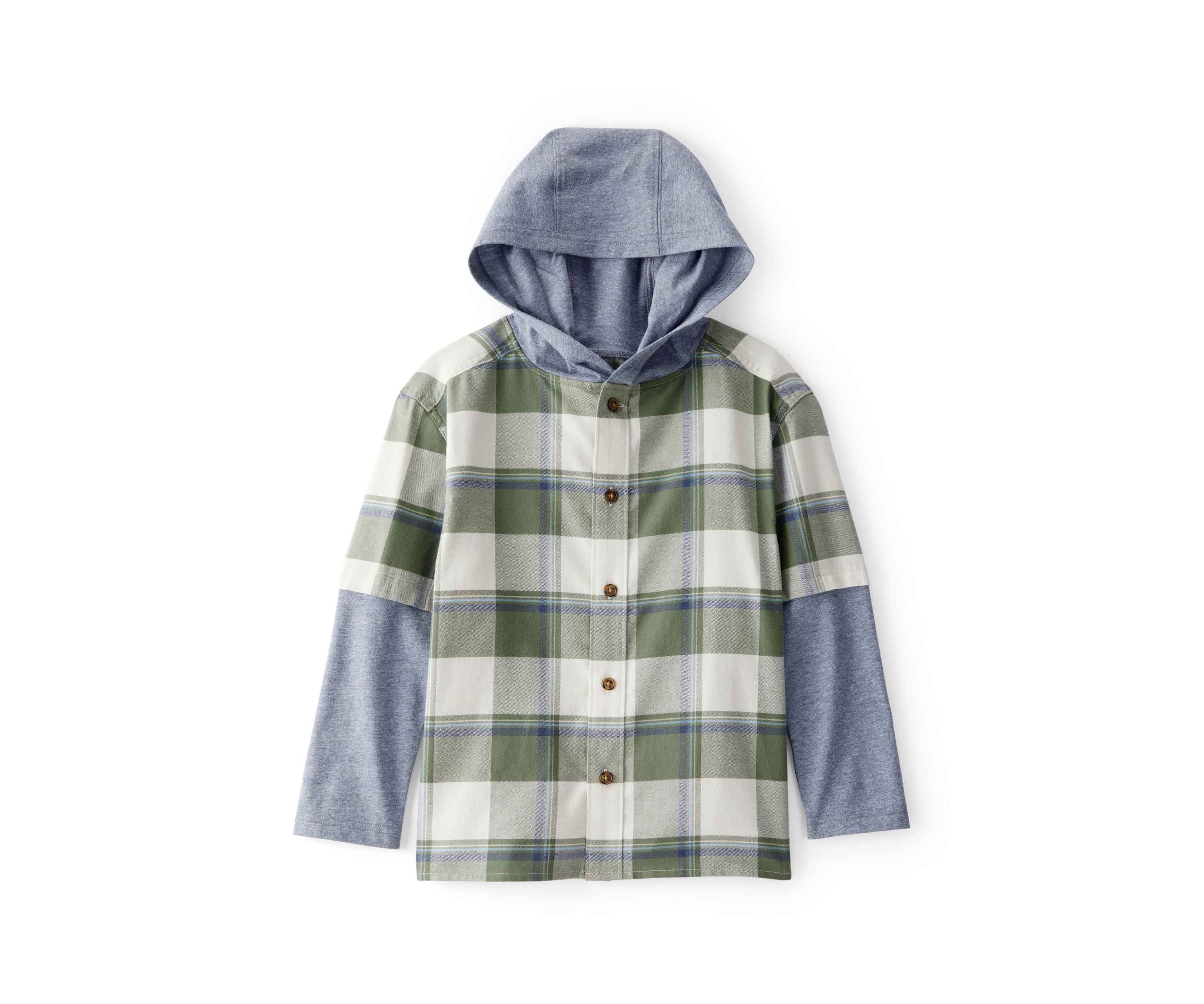 Boys 4-7 Button Down Hoodie