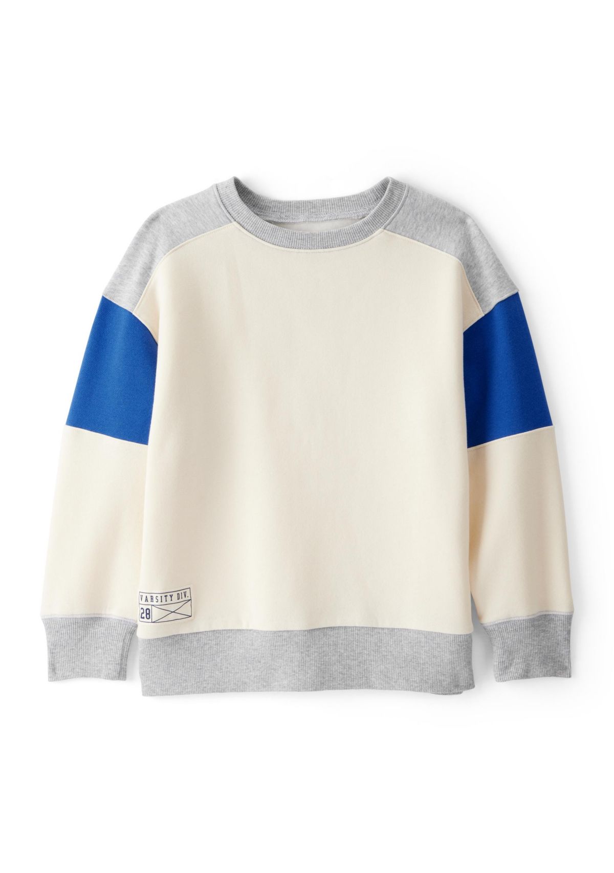 Boys 4-7 Color Block Pullover Sweatshirt 