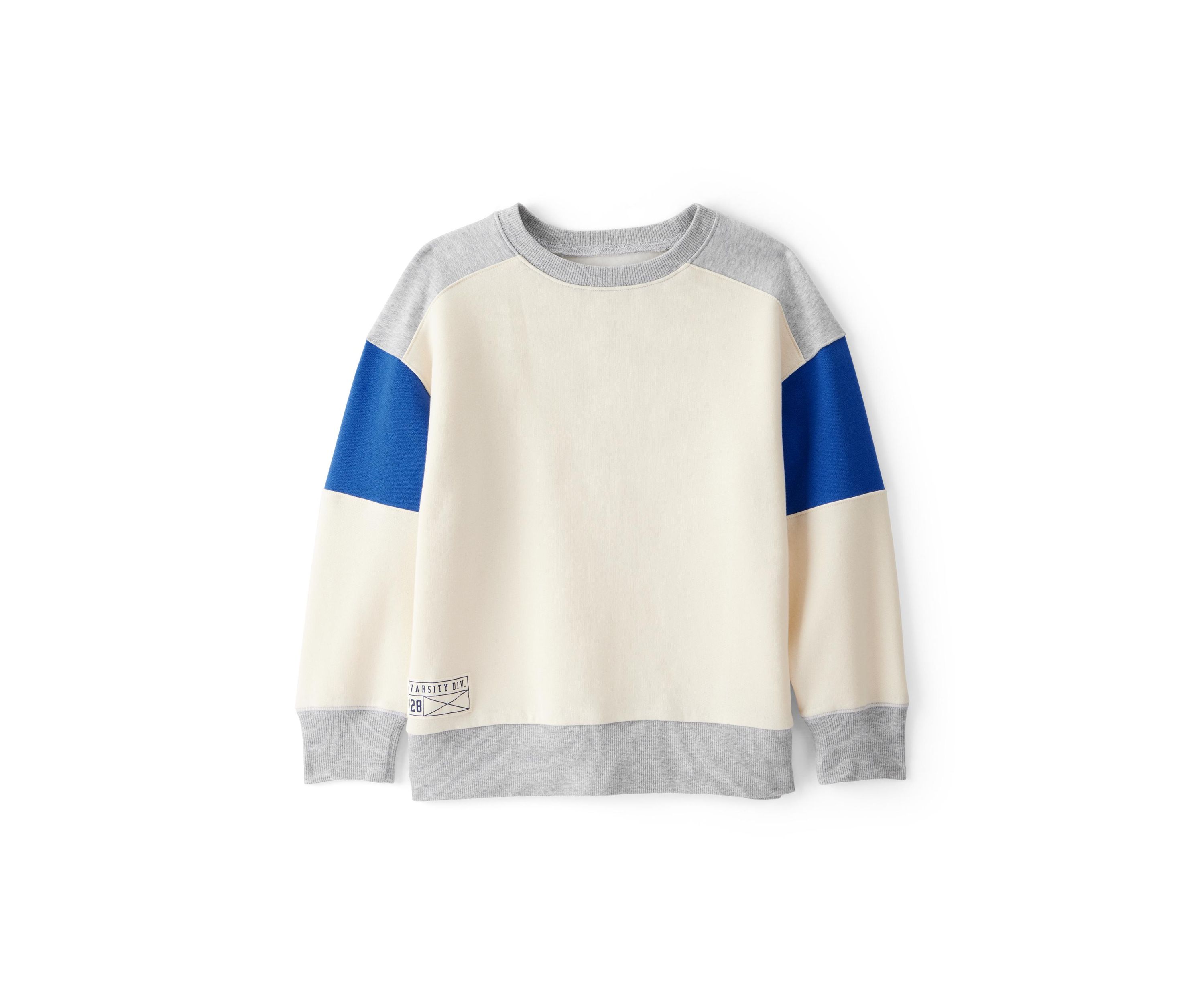 Boys 4-7 Color Block Pullover Sweatshirt 