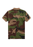 Boys 4-7 Camouflage Cotton Mesh Polo Shirt