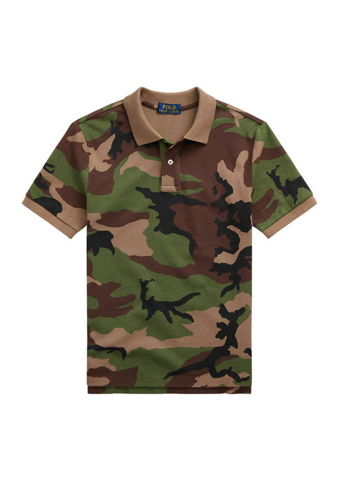 Ralph Lauren Childrenswear Boys 8-20 Camouflage Cotton Mesh