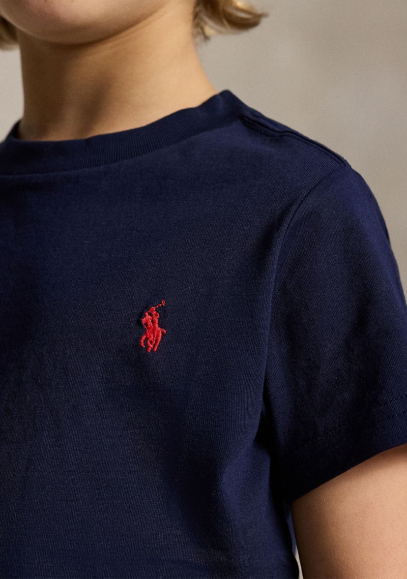 Boys 2-7 Cotton Jersey Crew Neck T-Shirt 