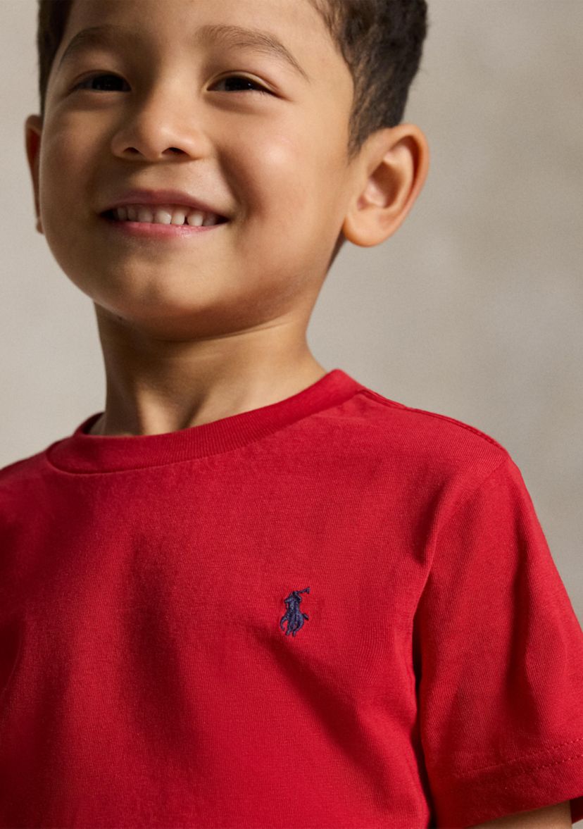 Boys 2-7 Cotton Jersey Crew Neck T-Shirt 