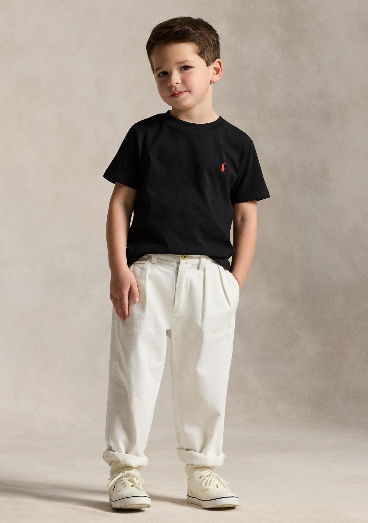 Boys 2-7 Cotton Jersey Crew Neck T-Shirt 