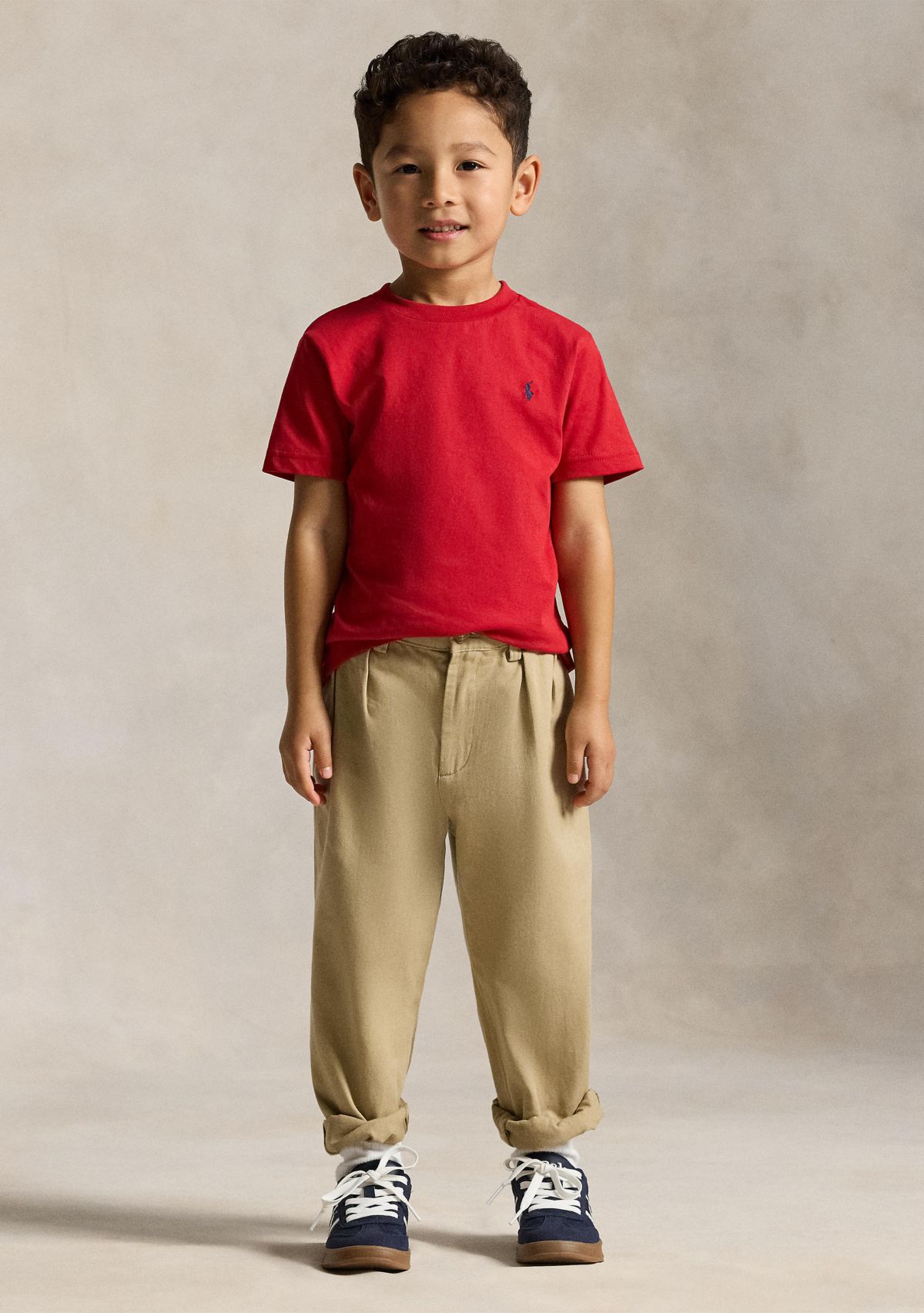 Boys 2-7 Cotton Jersey Crew Neck T-Shirt 