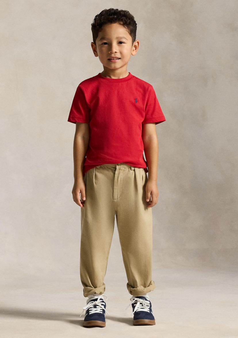 Boys 2-7 Cotton Jersey Crew Neck T-Shirt 