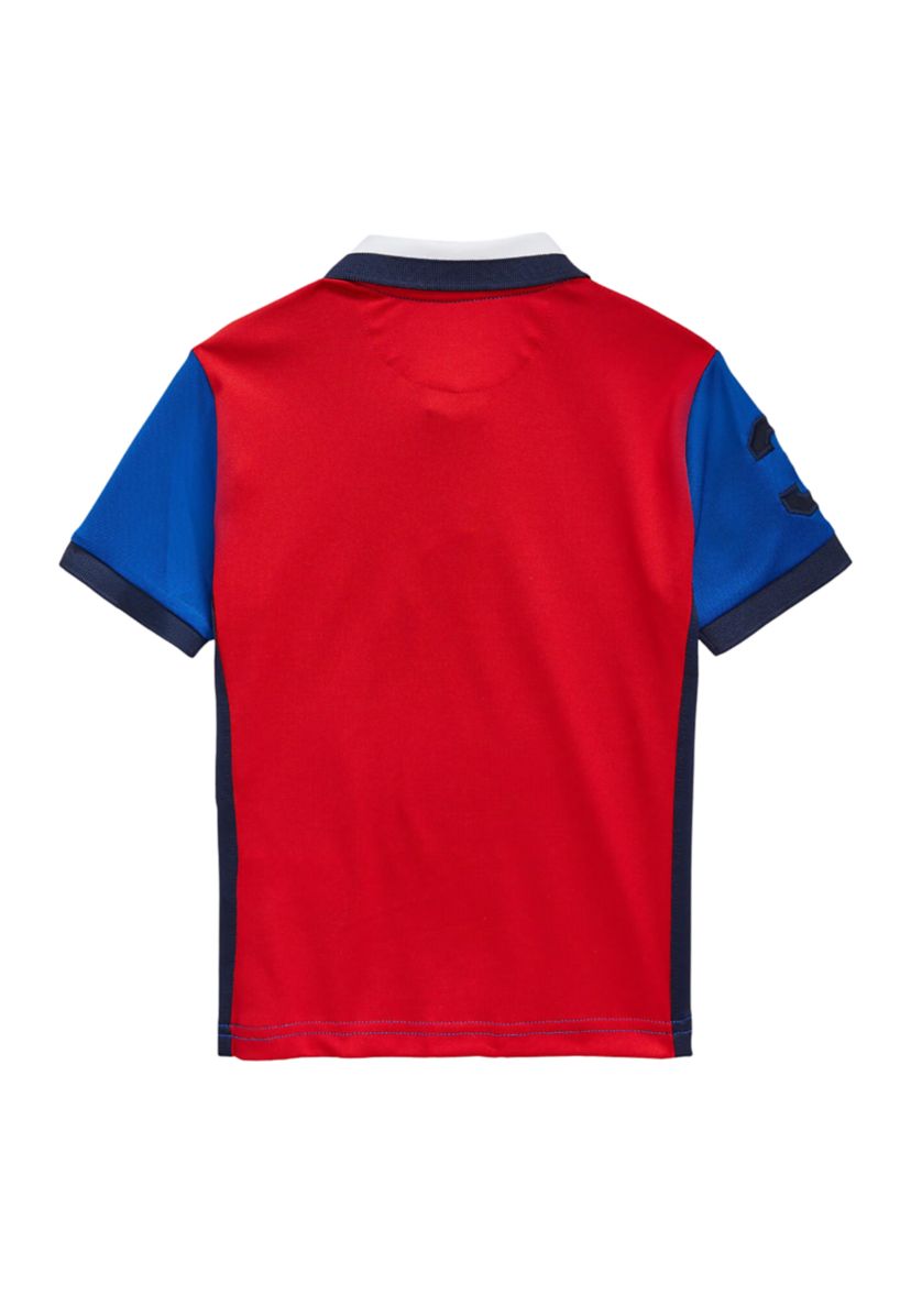 Boys 4-7 Performance Stretch Mesh Polo Shirt