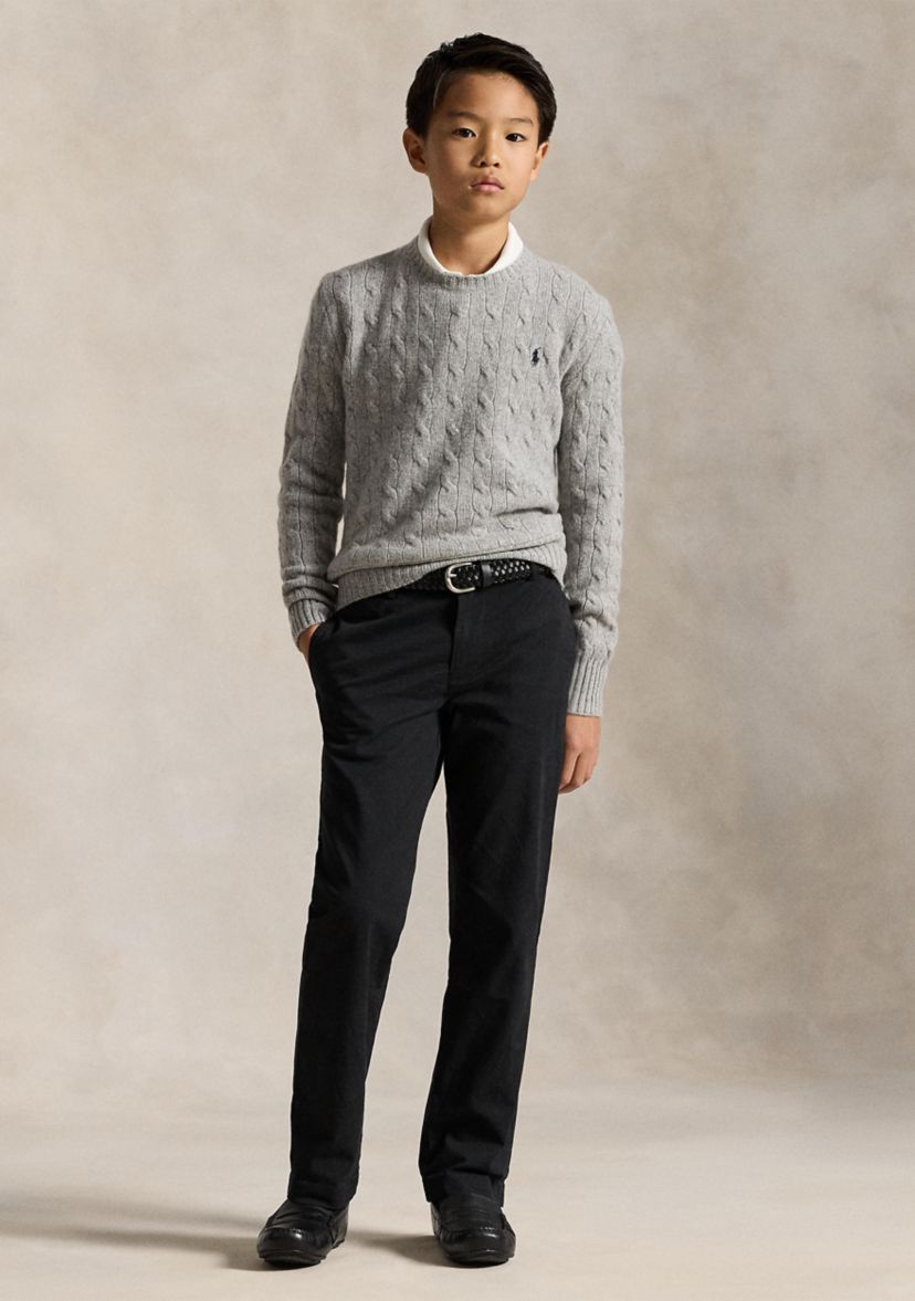 Boys 8-20 Straight Fit Stretch Twill Pants