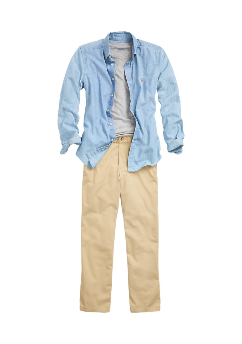 Boys 8-20 Straight Fit Stretch Twill Pants