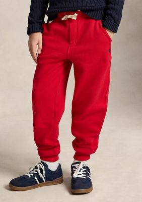 Ralph Lauren Childrenswear Boys 8-20 Cotton-Blend-Fleece Joggers, Red, X-Large