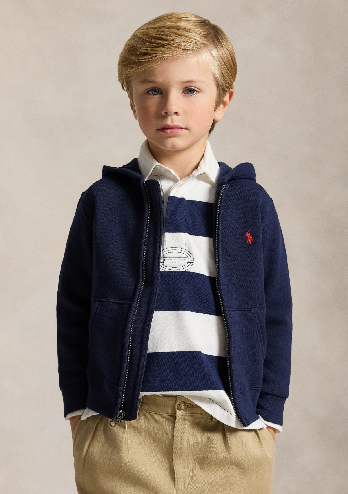 Boys 2-7 Cotton-Blend-Fleece Hoodie