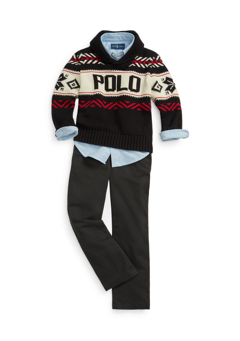 Boys 2-7 Straight Fit Flex Abrasion Twill Pants 