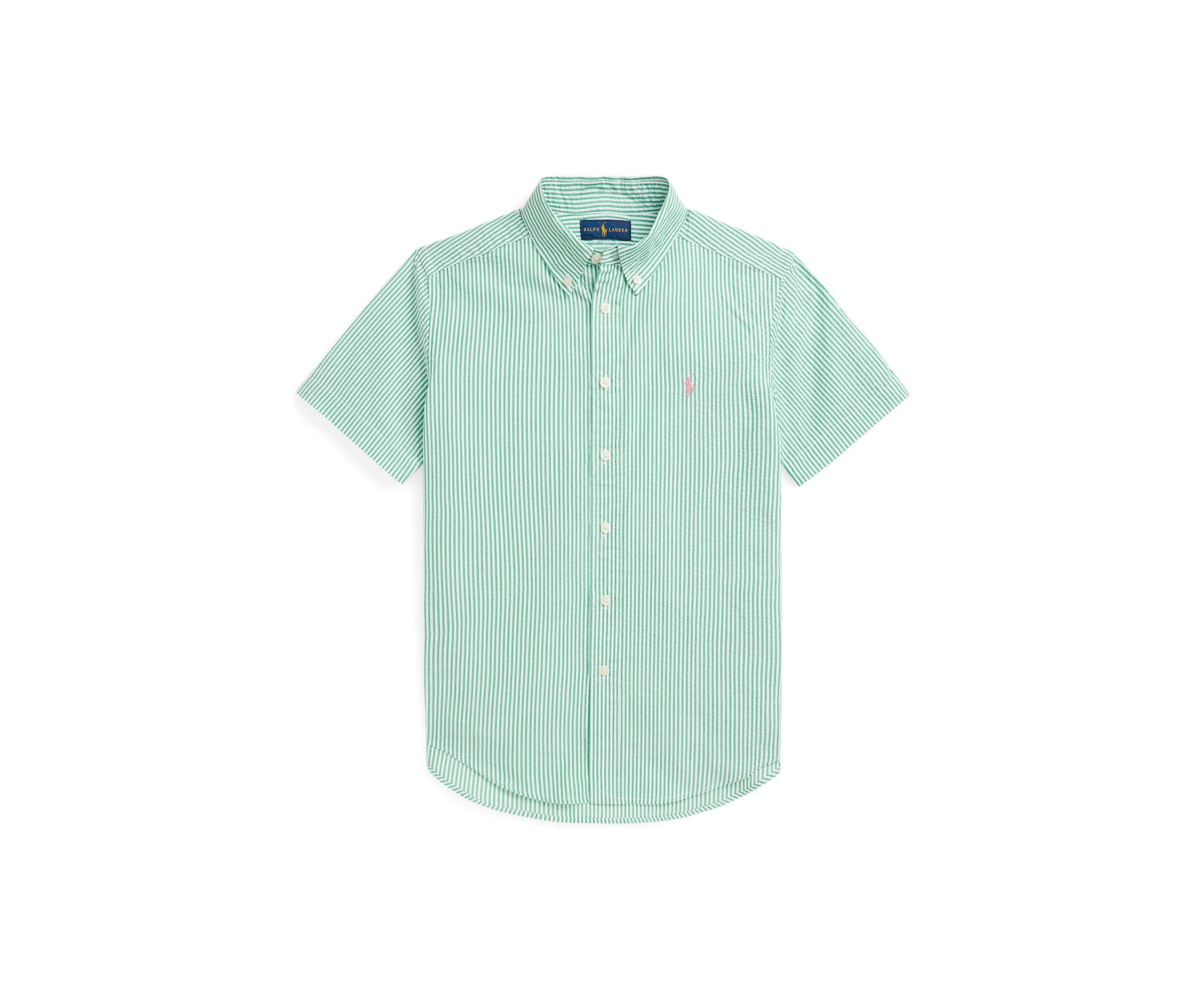 Boys 8-20 Striped Seersucker Short-Sleeve Shirt