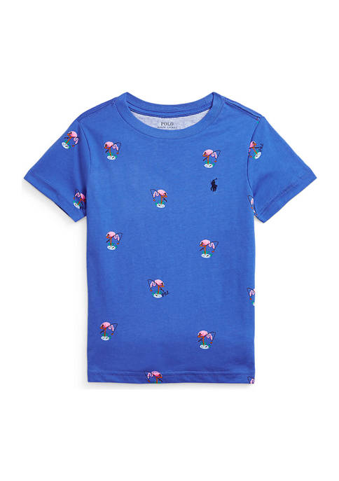 Boys 4-7 Flamingo-Print Cotton Jersey T-Shirt 