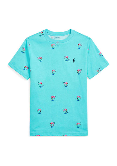 Ralph Lauren Childrenswear Boys 8-20 Flamingo-Print Cotton Jersey