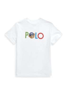 Ralph Lauren Childrenswear Boys 2-7 Polo Bear Logo Cotton Jersey T-Shirt