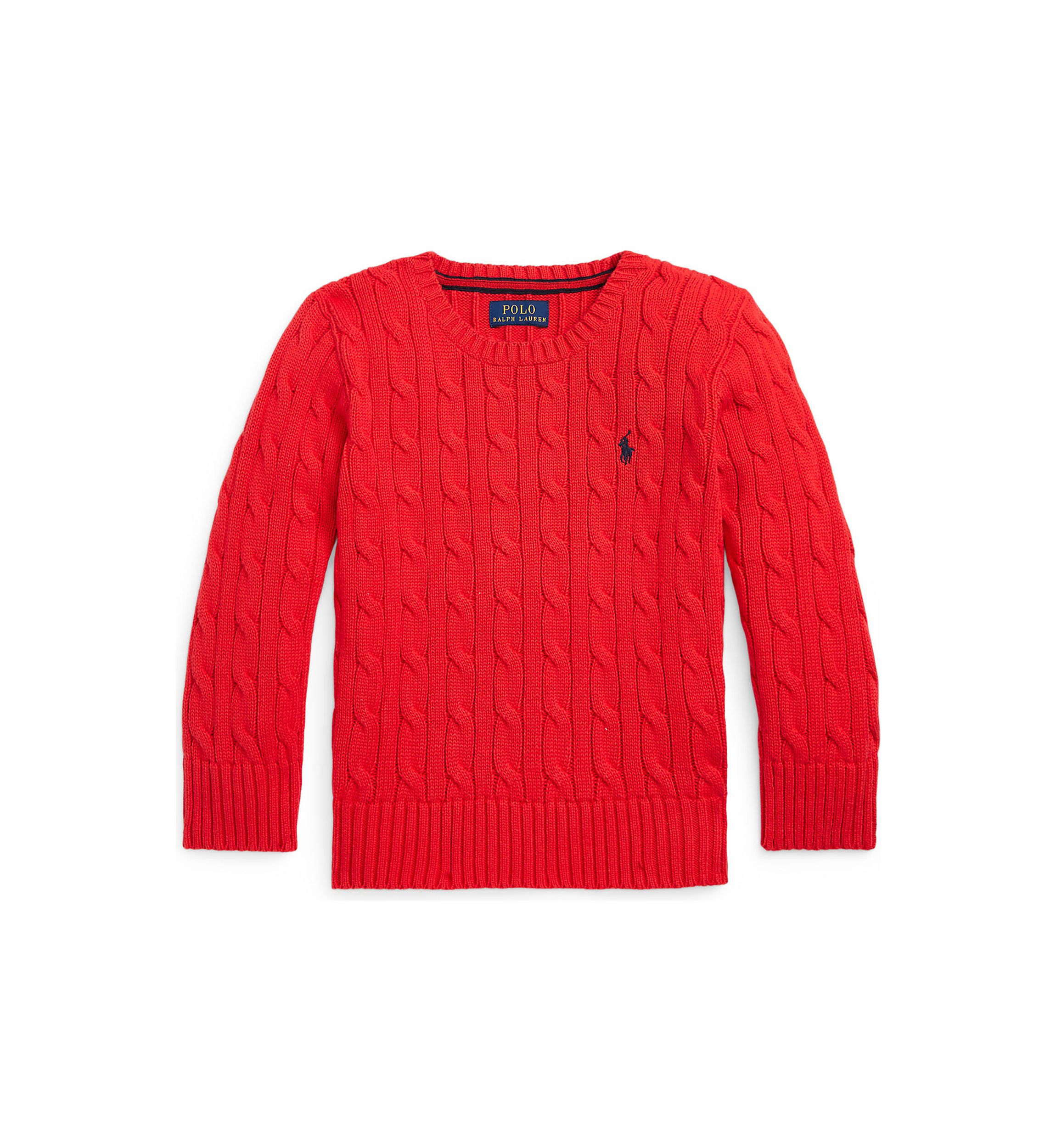 Boys 2-7 Cable Knit Cotton Sweater