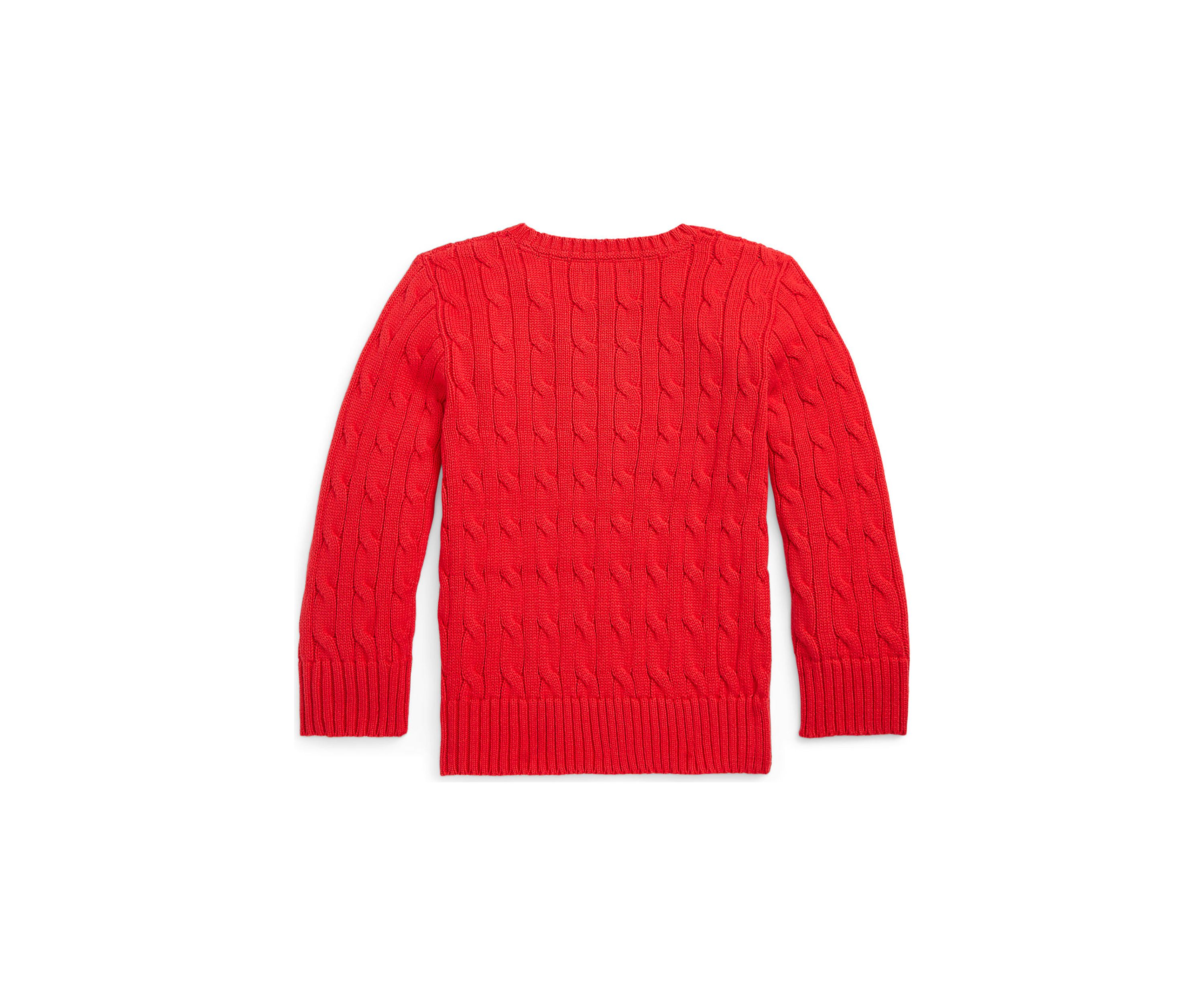 Boys 2-7 Cable Knit Cotton Sweater