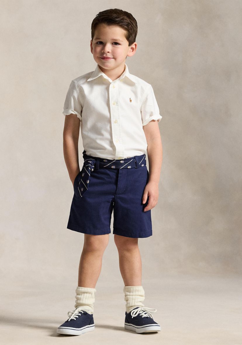 Boys 2-7 Cotton Oxford Short-Sleeve Shirt