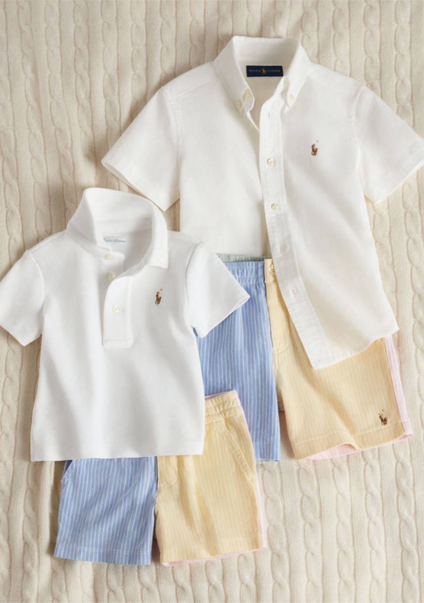 Boys 2-7 Cotton Oxford Short-Sleeve Shirt