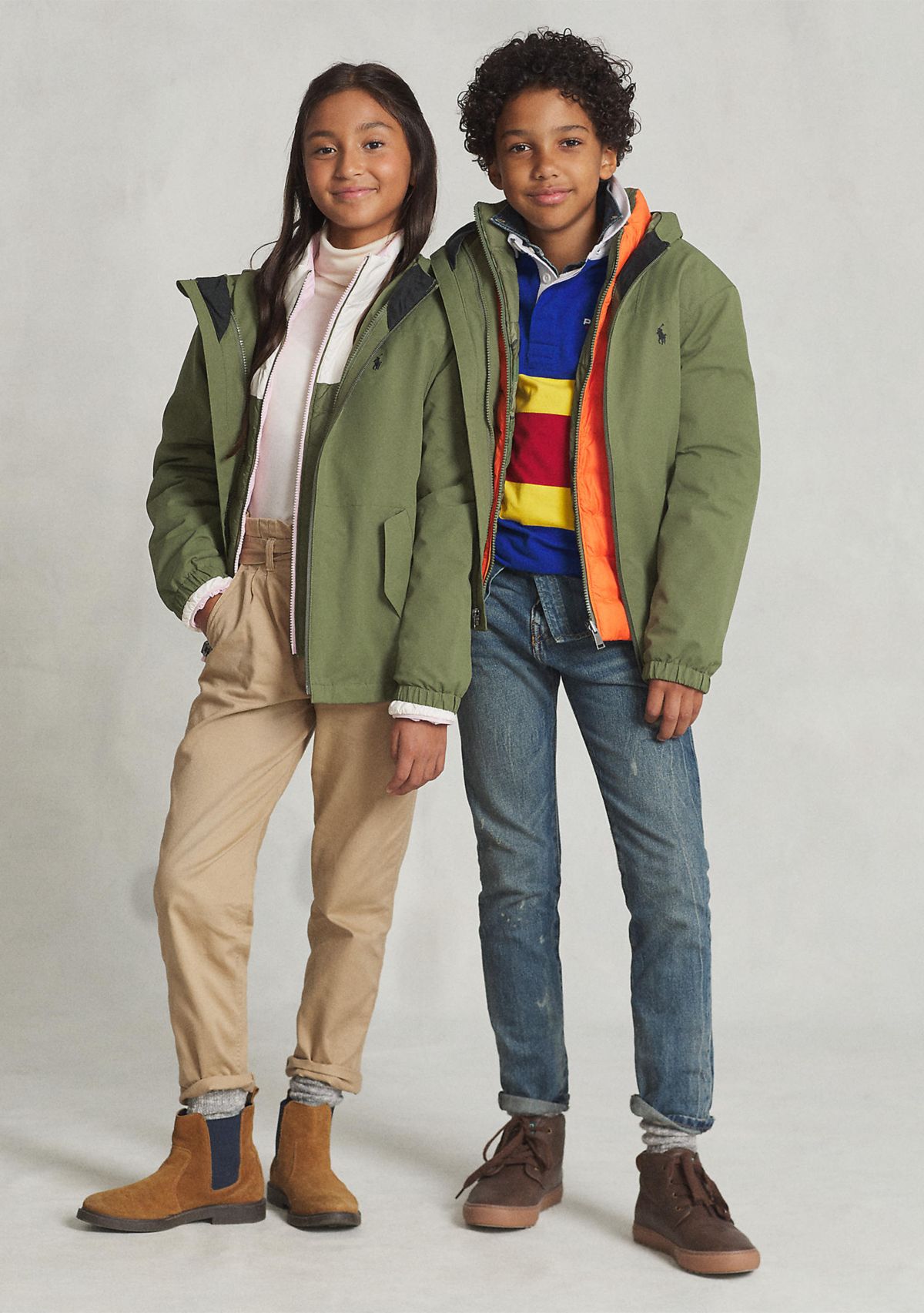 Boys 8-20/Girls 7-16 P-Layer 1 Water-Repellent Hooded Jacket