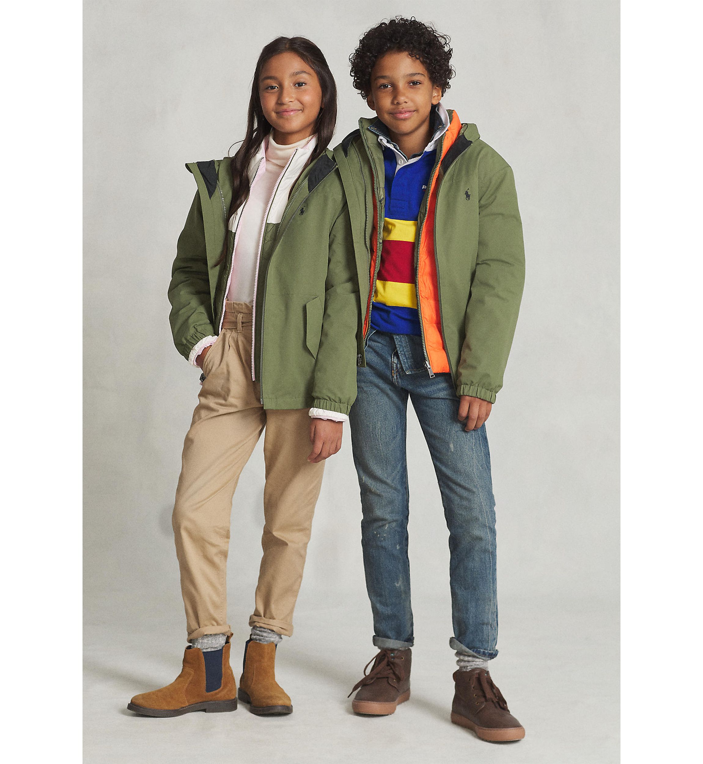 Boys 8-20/Girls 7-16 P-Layer 1 Water-Repellent Hooded Jacket