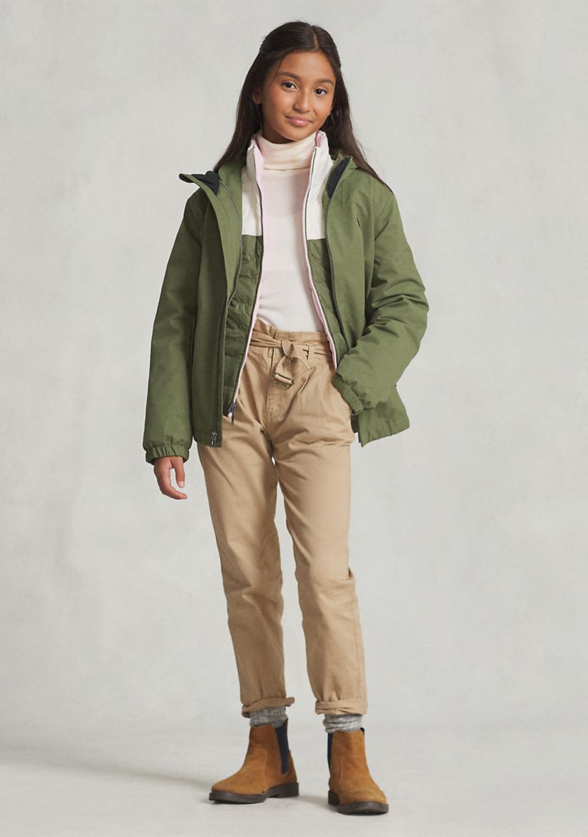 Boys 8-20/Girls 7-16 P-Layer 1 Water-Repellent Hooded Jacket