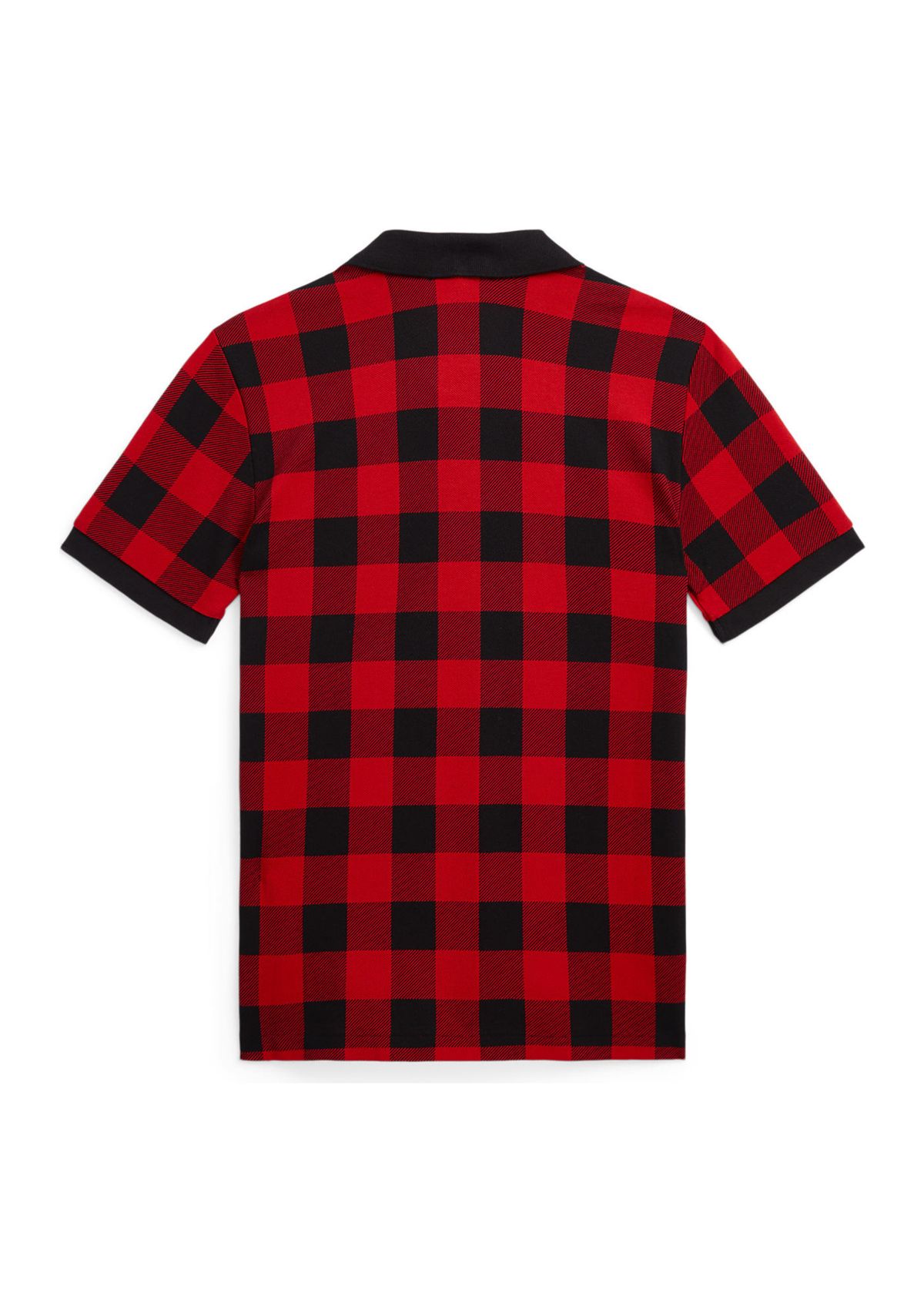 Boys 8-20 Buffalo Check Cotton Mesh Polo Shirt