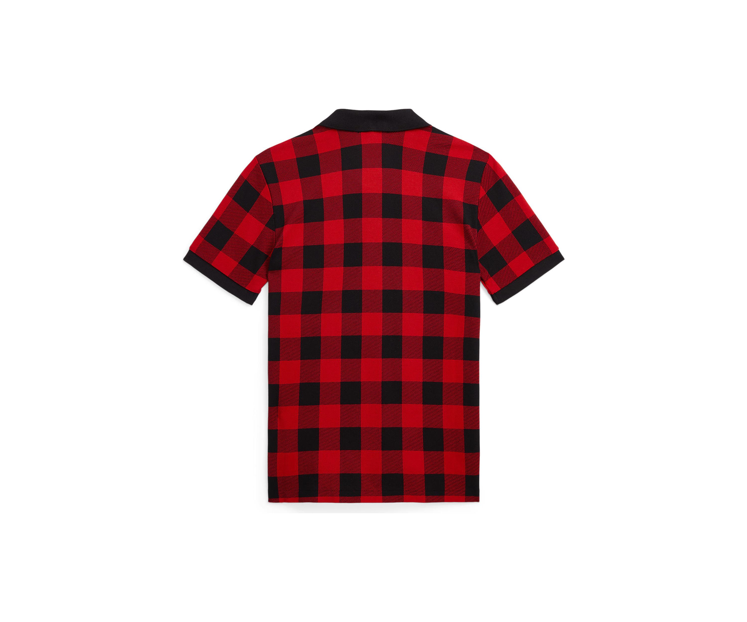 Boys 8-20 Buffalo Check Cotton Mesh Polo Shirt