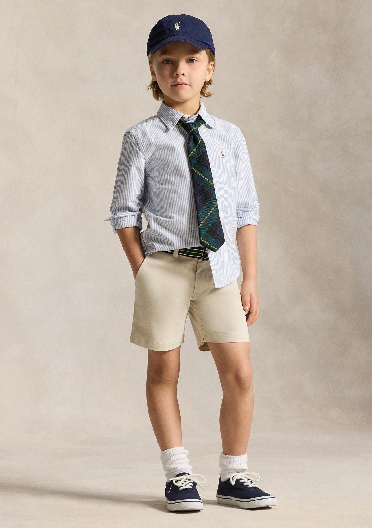 Boys 2-7 Striped Cotton Oxford Shirt