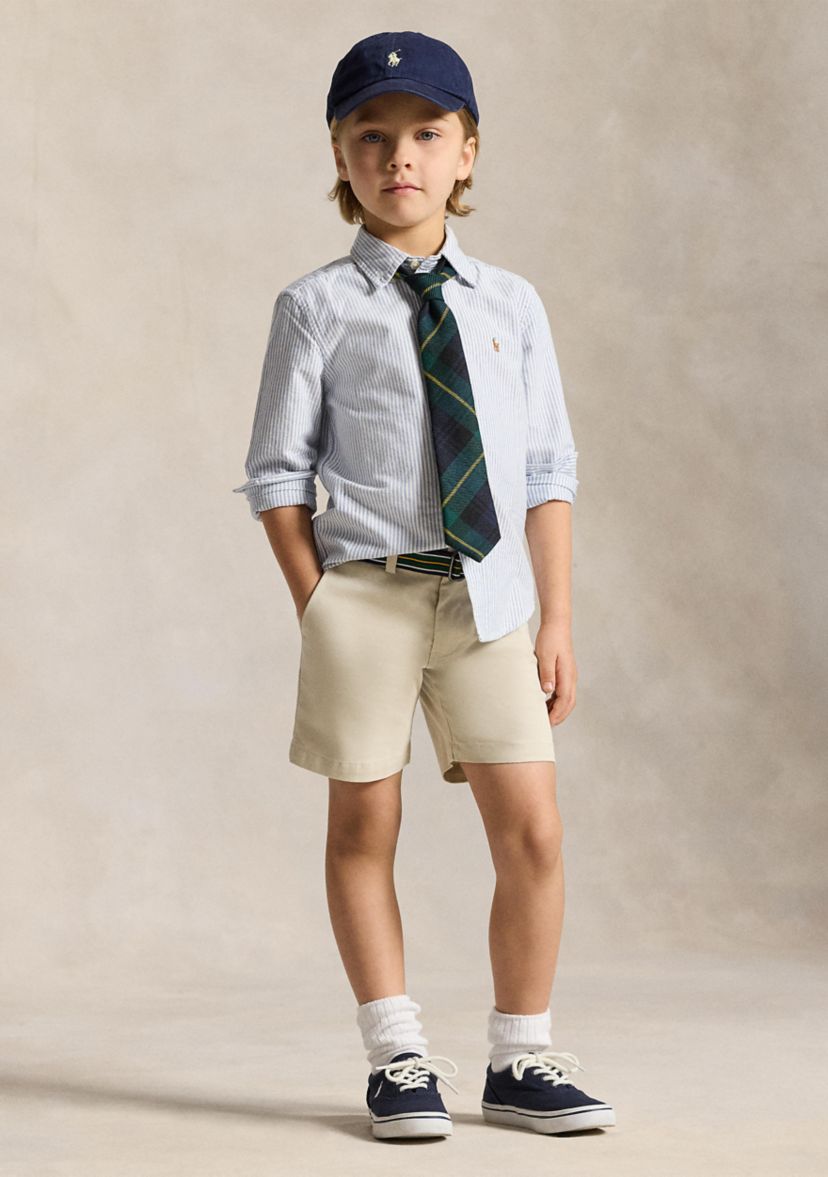 Boys 2-7 Striped Cotton Oxford Shirt