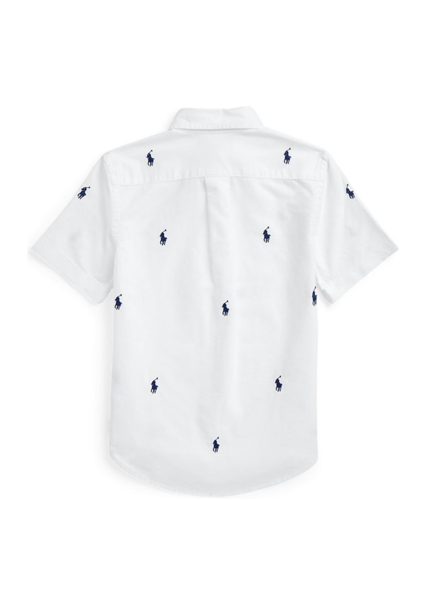Boys 8-20 Polo Pony Oxford Short Sleeve Shirt