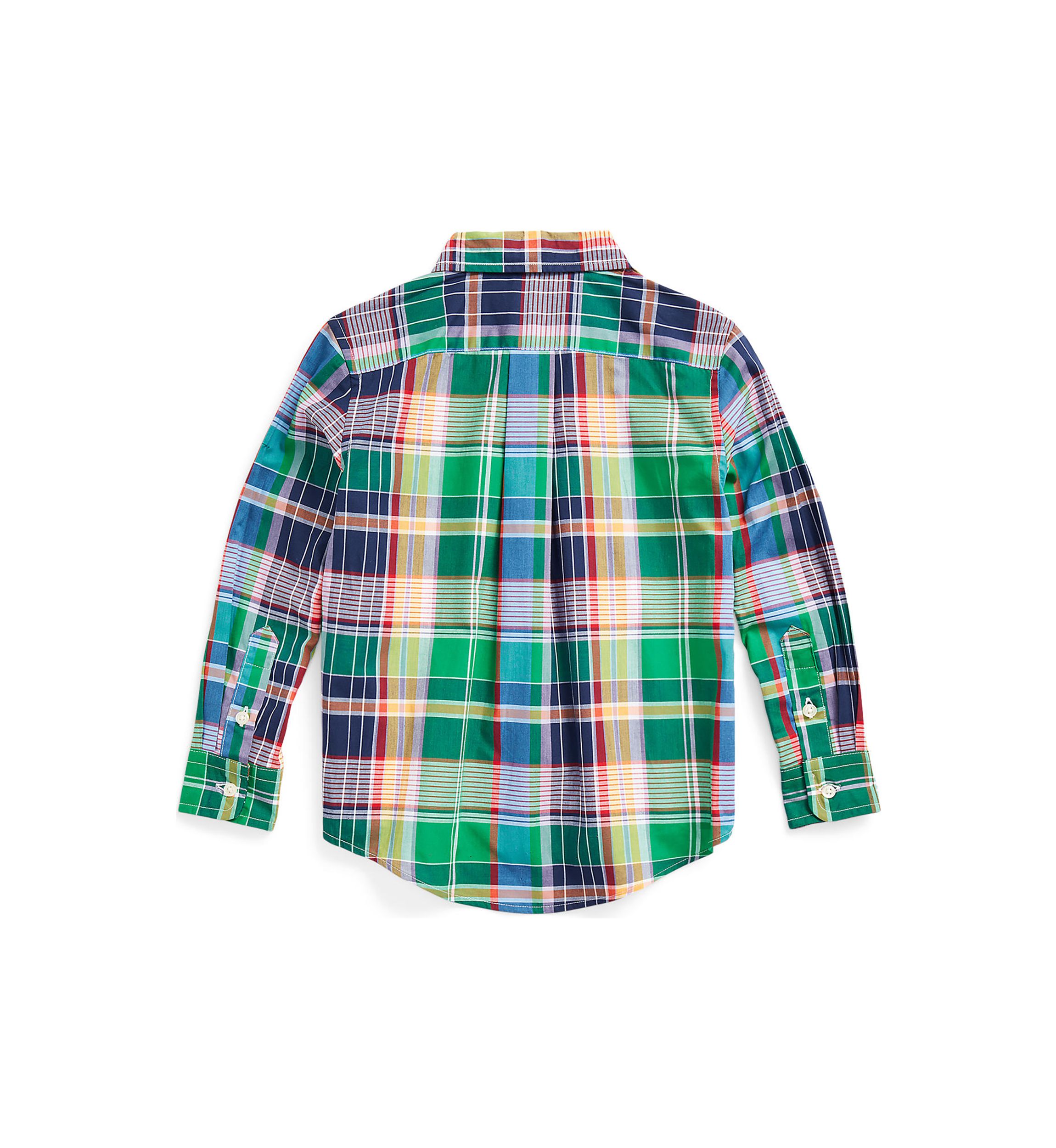 Boys 2-7 Plaid Cotton Poplin Shirt
