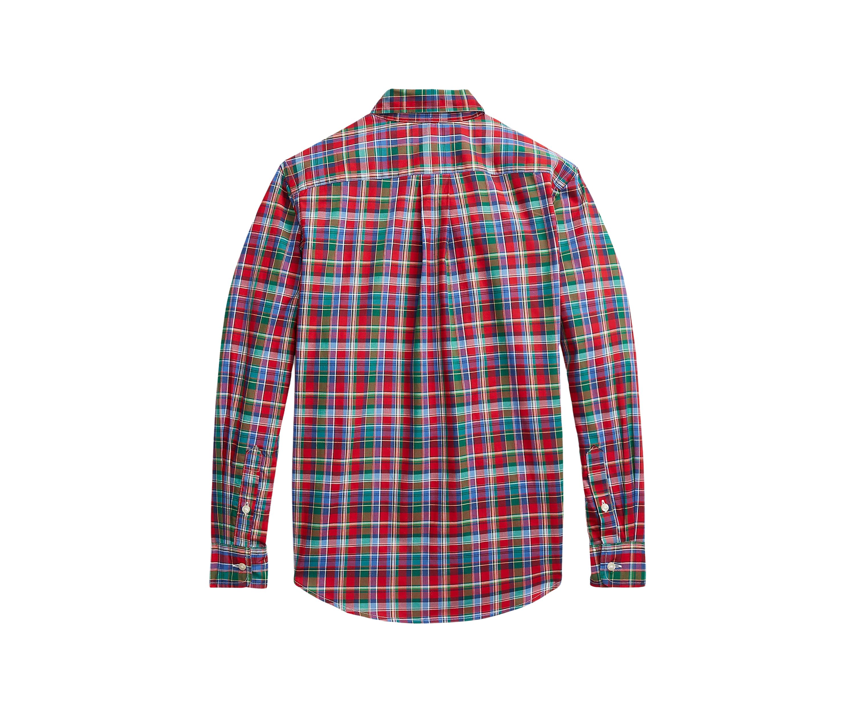Boys 8-20 Plaid Cotton Poplin Shirt