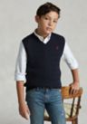 Boys 8-20 Cable Knit Cotton Sweater Vest