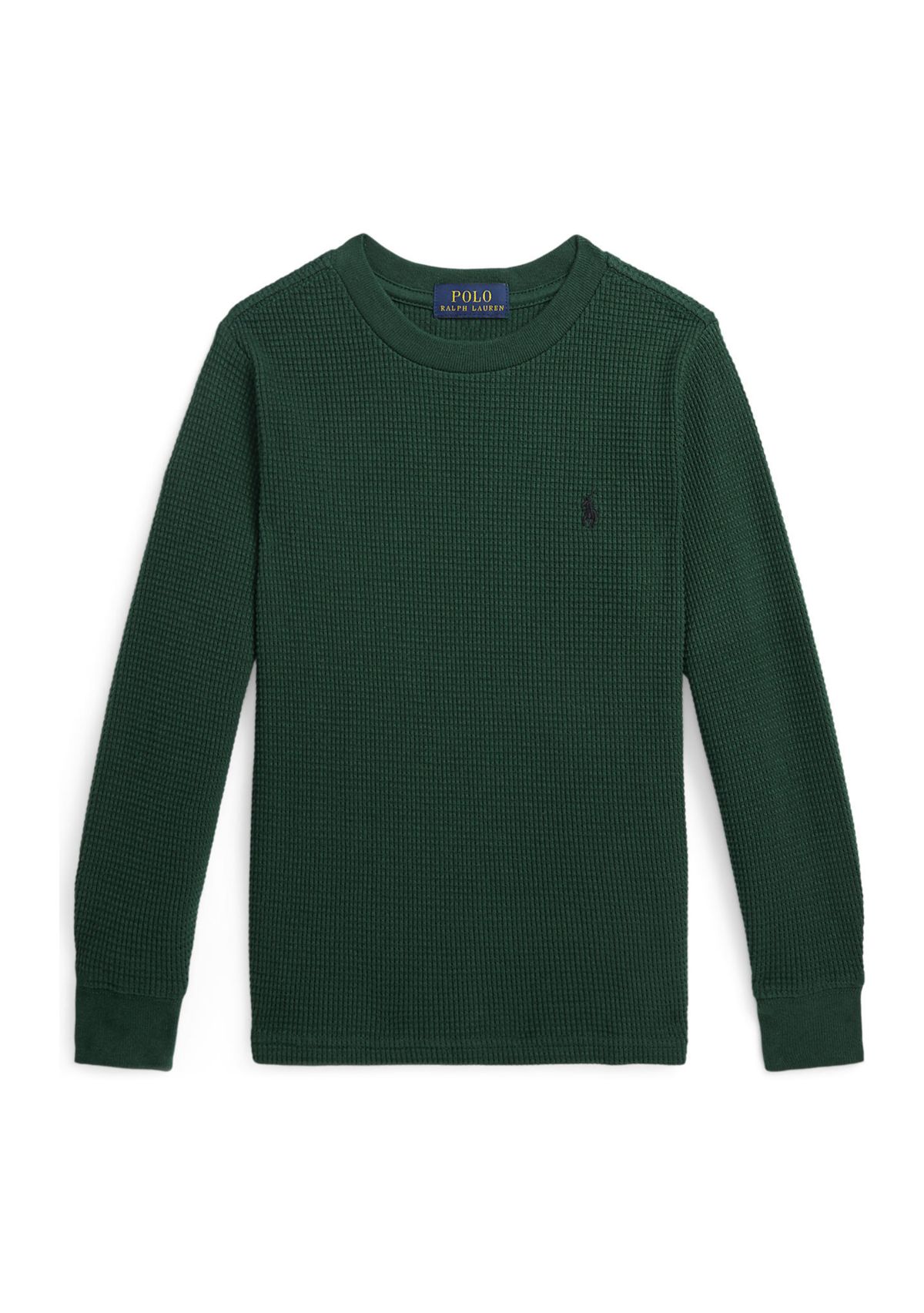 Boys 2-7 Waffle Knit Cotton Long Sleeve T-Shirt