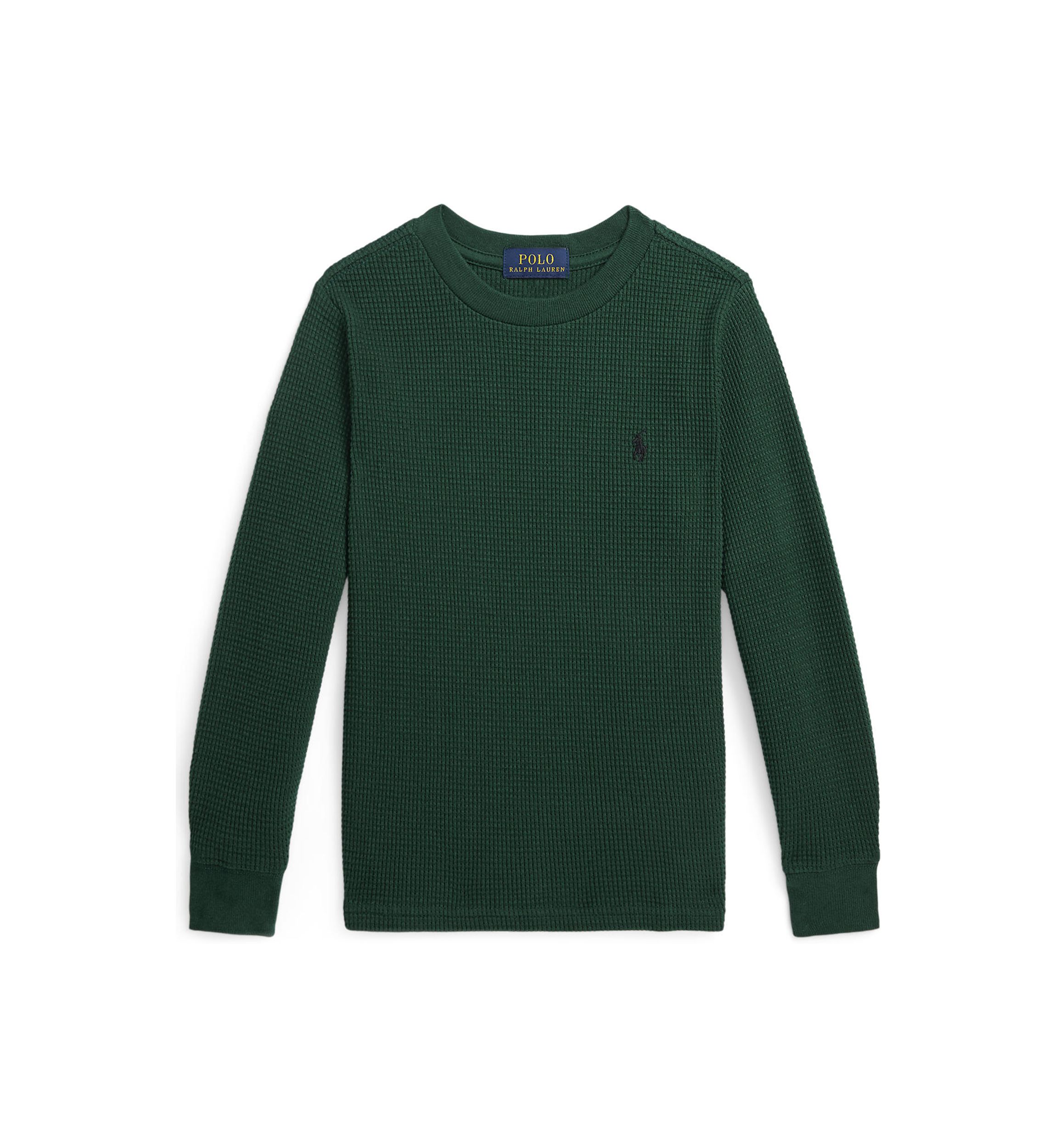 Boys 2-7 Waffle Knit Cotton Long Sleeve T-Shirt
