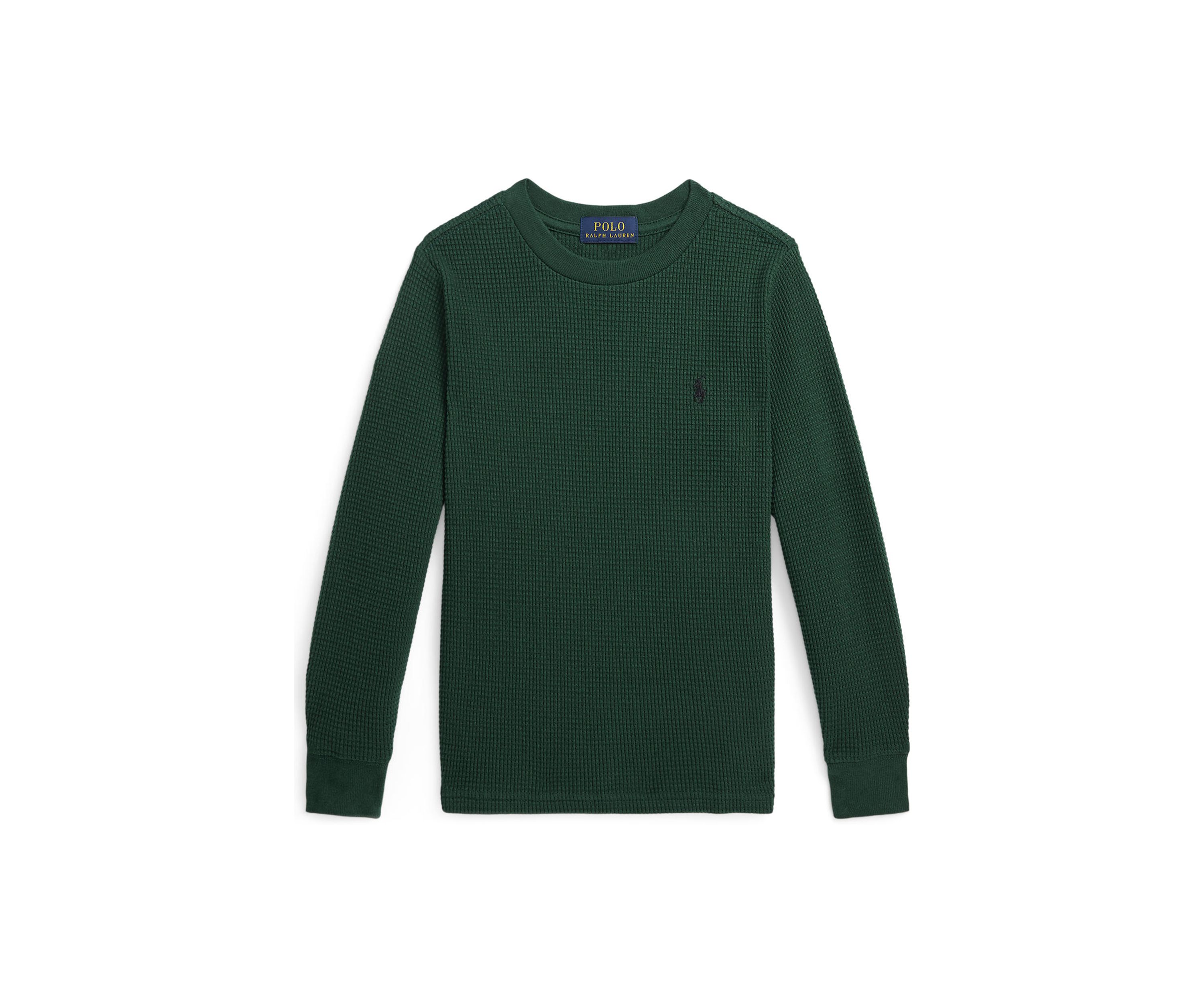 Boys 2-7 Waffle Knit Cotton Long Sleeve T-Shirt