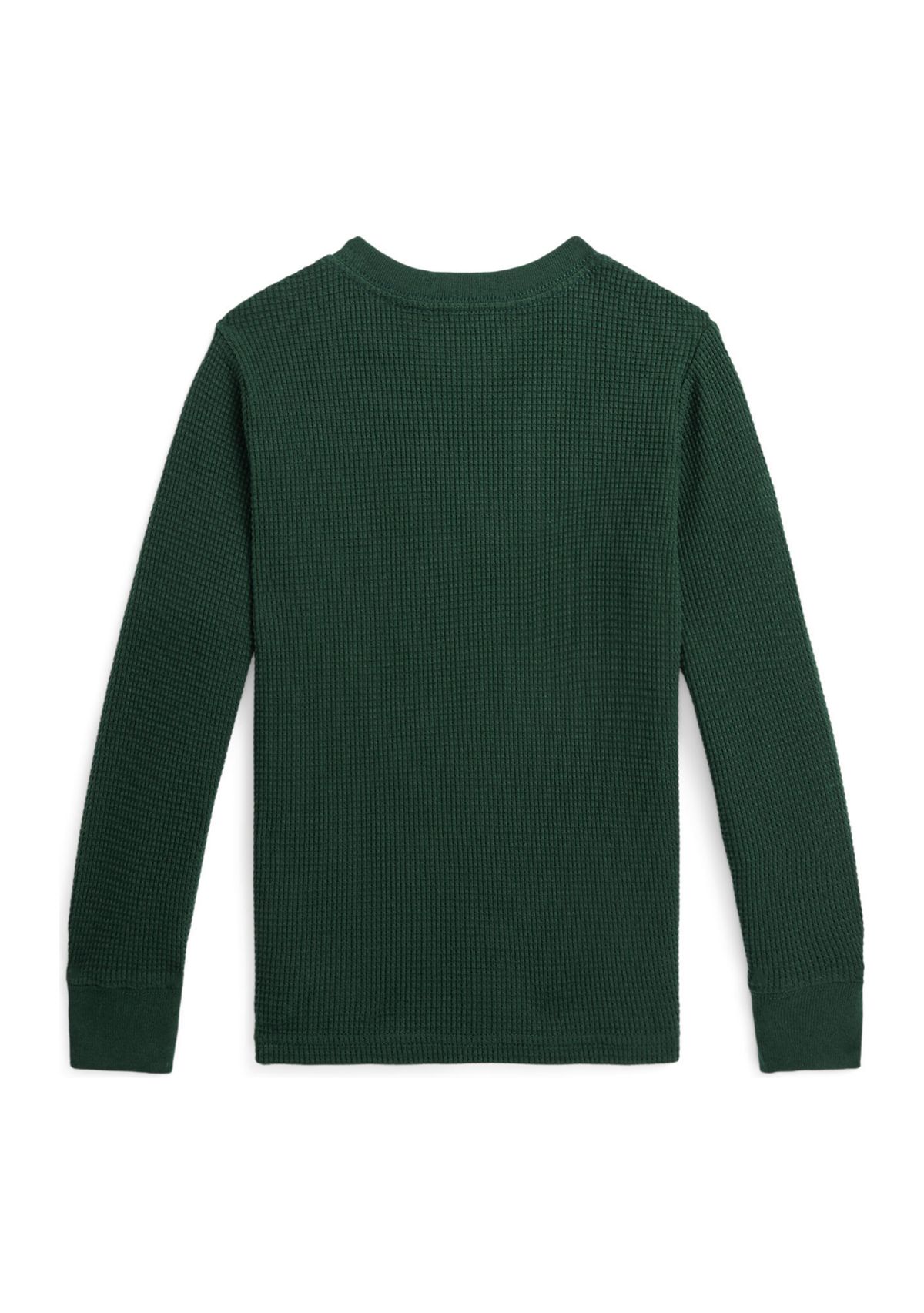 Boys 2-7 Waffle Knit Cotton Long Sleeve T-Shirt