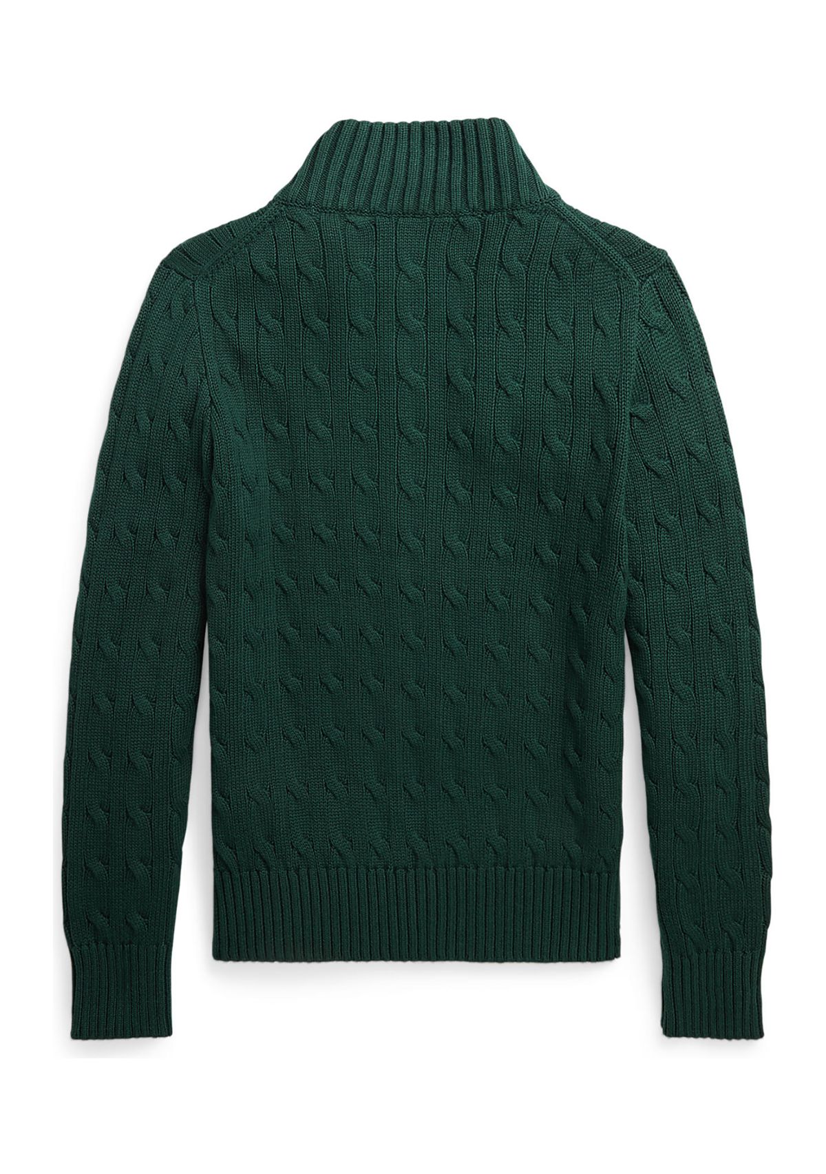 Boys 8-20 Cable Knit Cotton 1/4 Zip Sweater