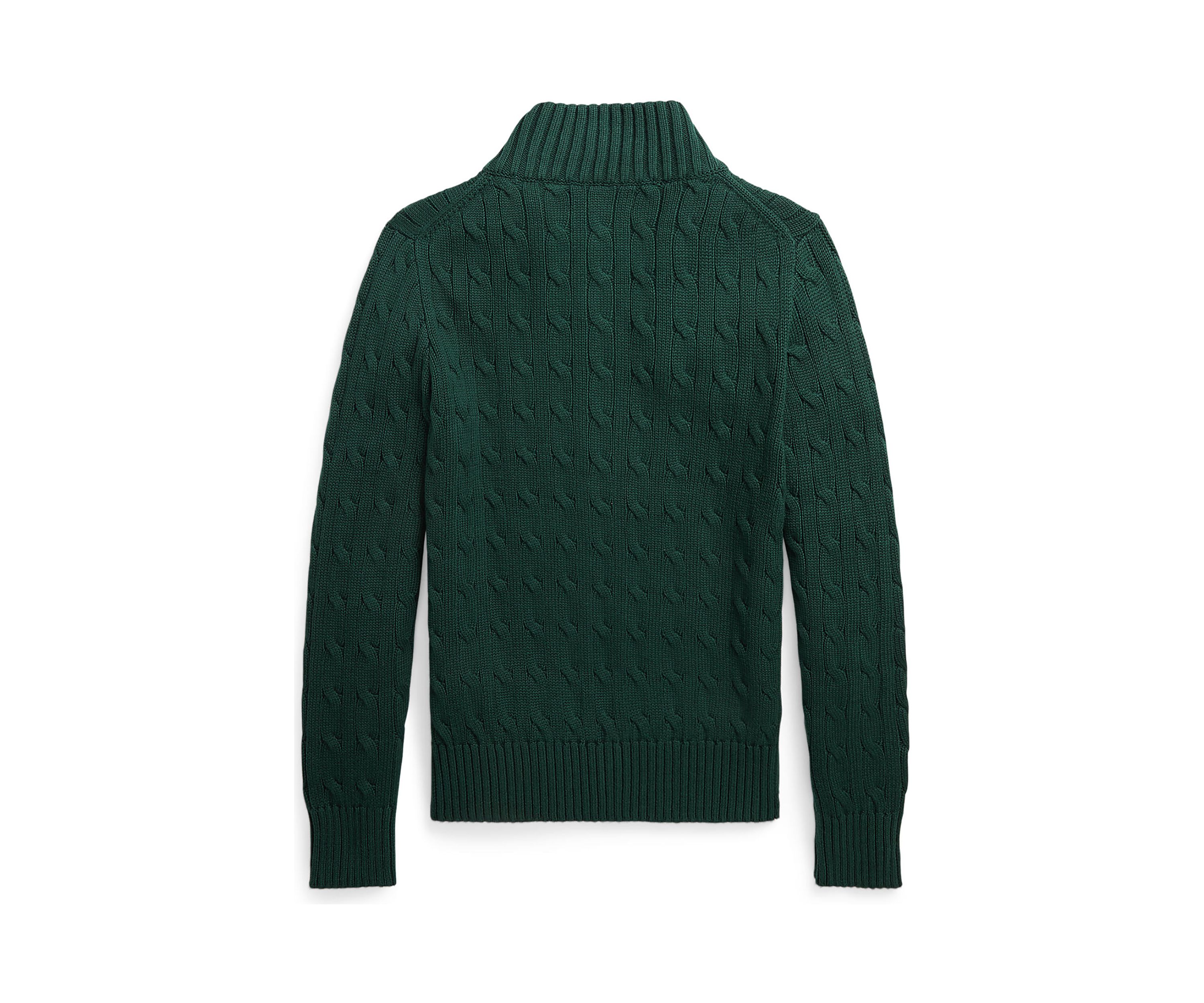 Boys 8-20 Cable Knit Cotton 1/4 Zip Sweater
