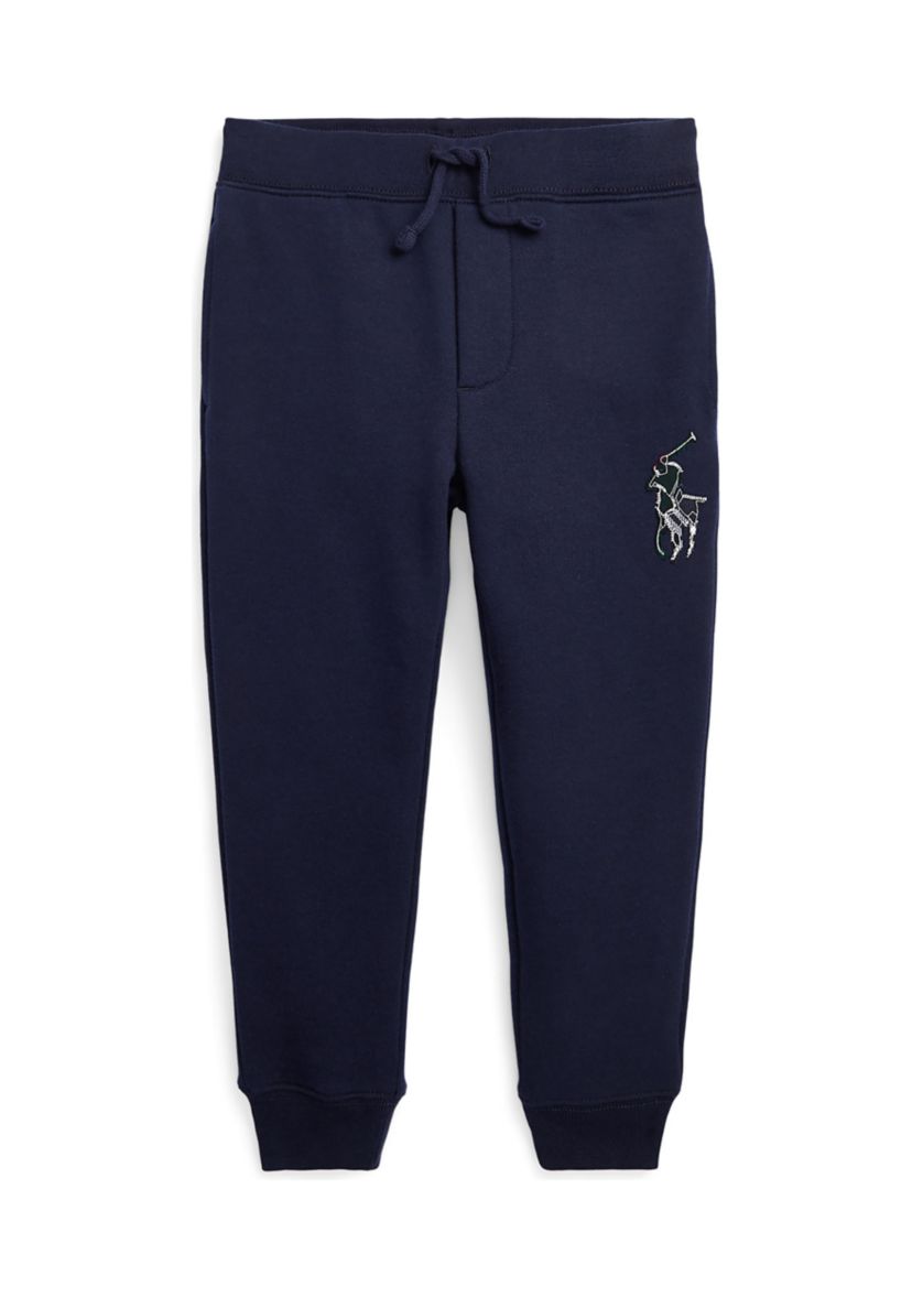 Boys 2-7 Plaid Big Pony Fleece Jogger Pants