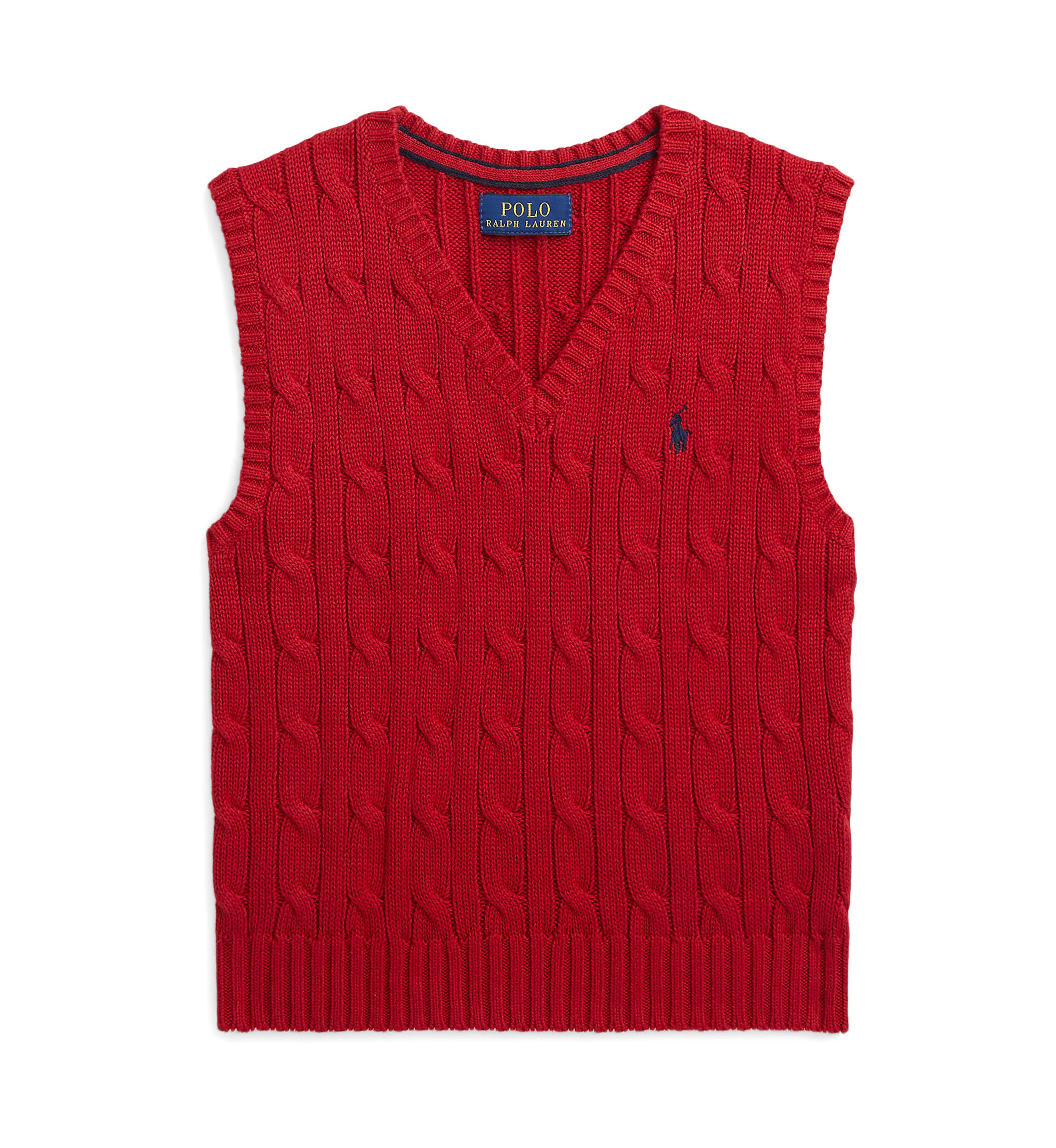 Boys 2-7 Cable-Knit Cotton Sweater Vest