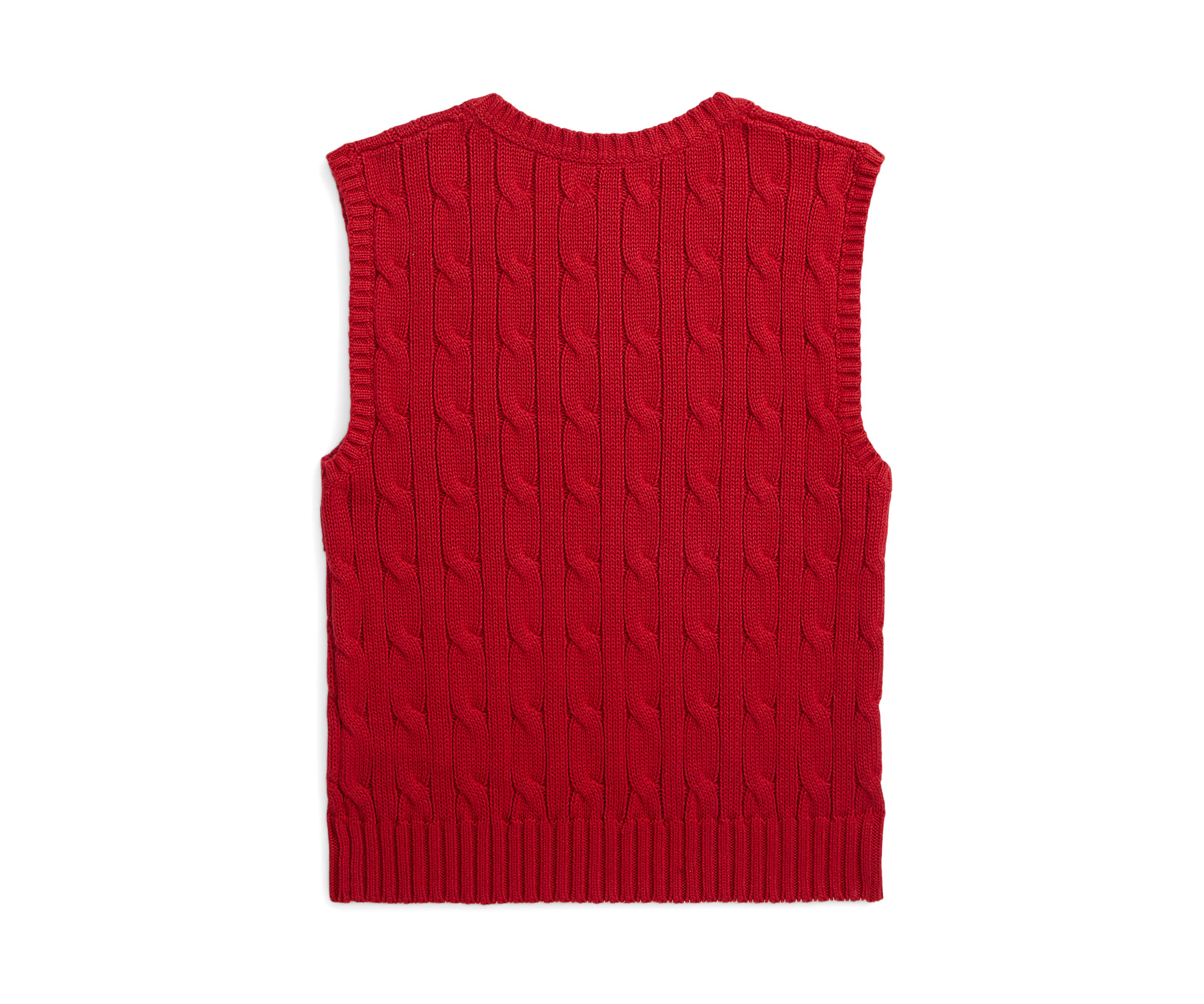 Boys 2-7 Cable-Knit Cotton Sweater Vest