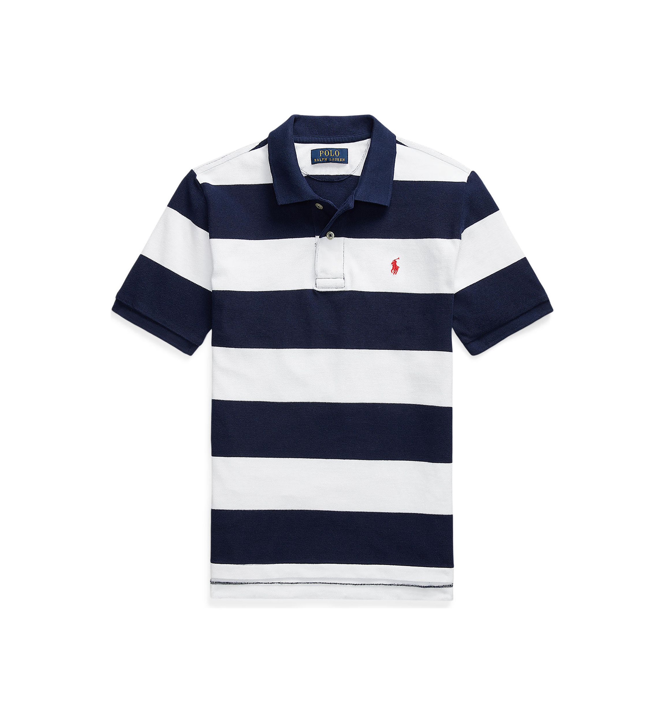Boys 8-20 Striped Cotton Mesh Polo Shirt