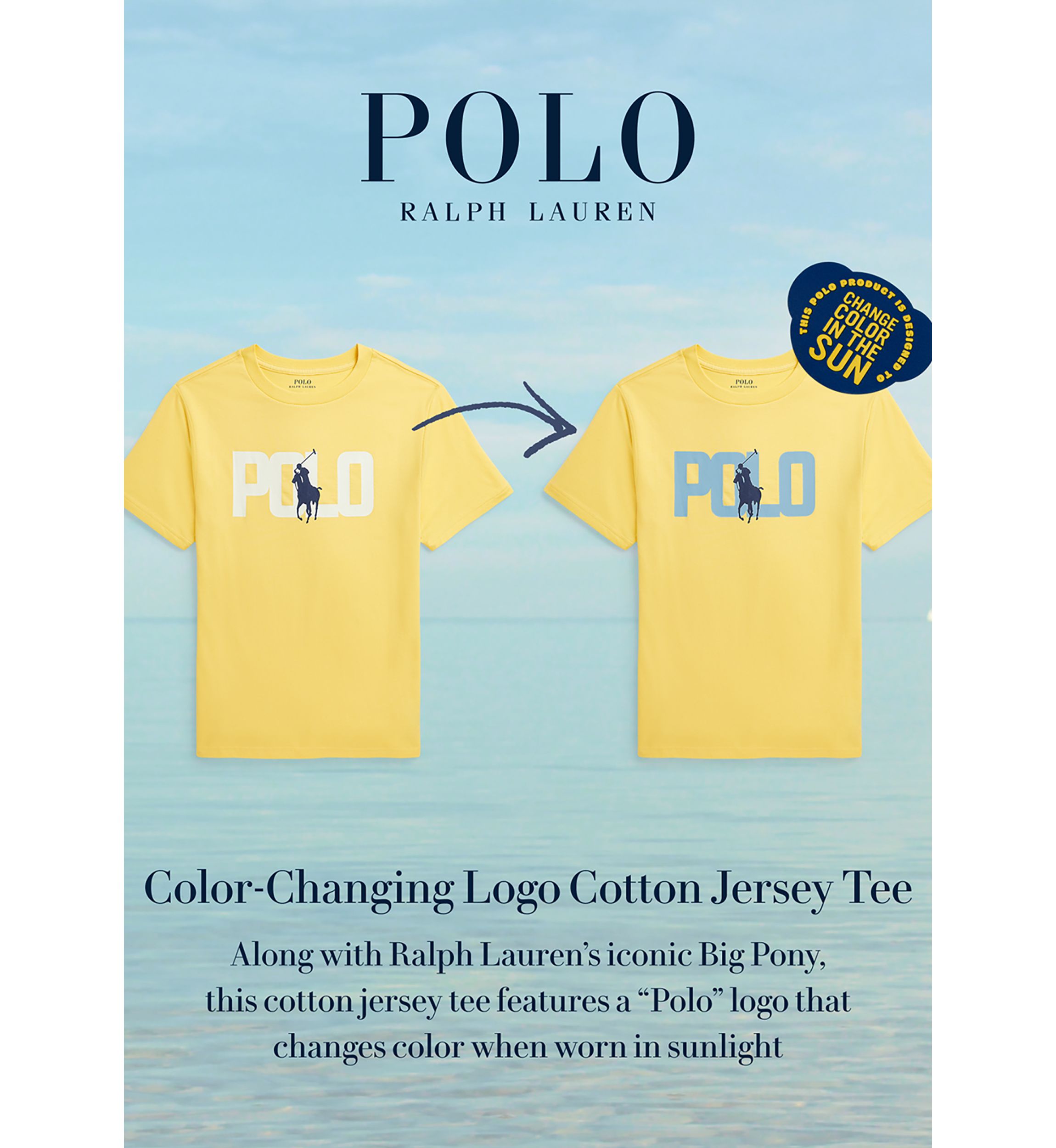 Boys 2-7 Color Changing Logo Cotton Jersey T-Shirt