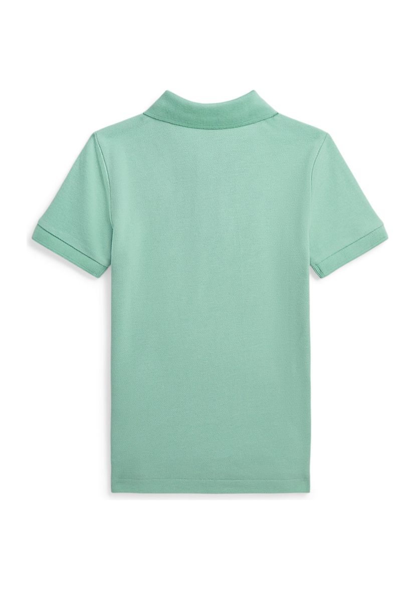 Boys 2-7 Embroidered Cotton Mesh Polo Shirt