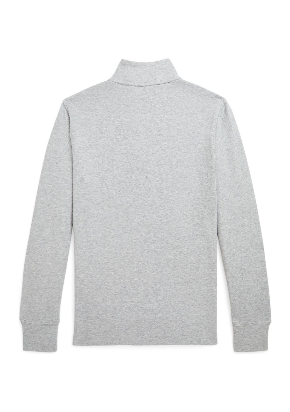 Boys 8-20 Cotton Interlock Quarter-Zip Pullover