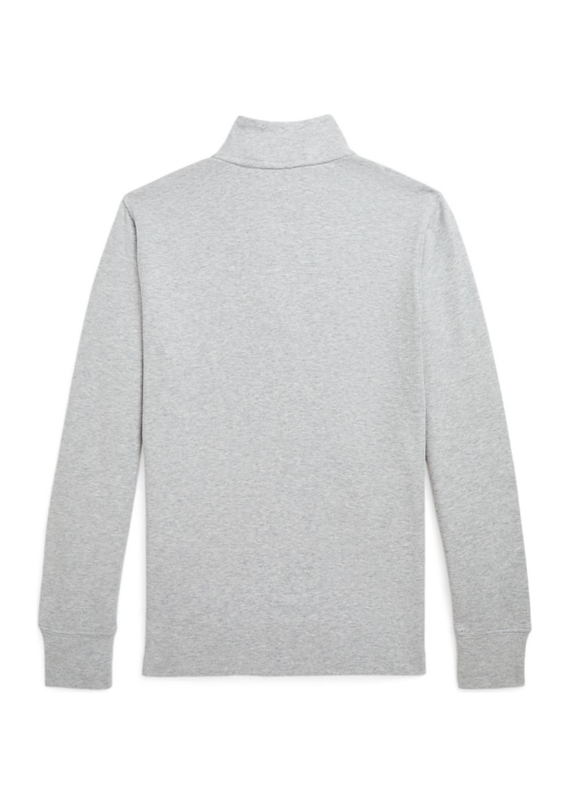 Boys 8-20 Cotton Interlock Quarter-Zip Pullover